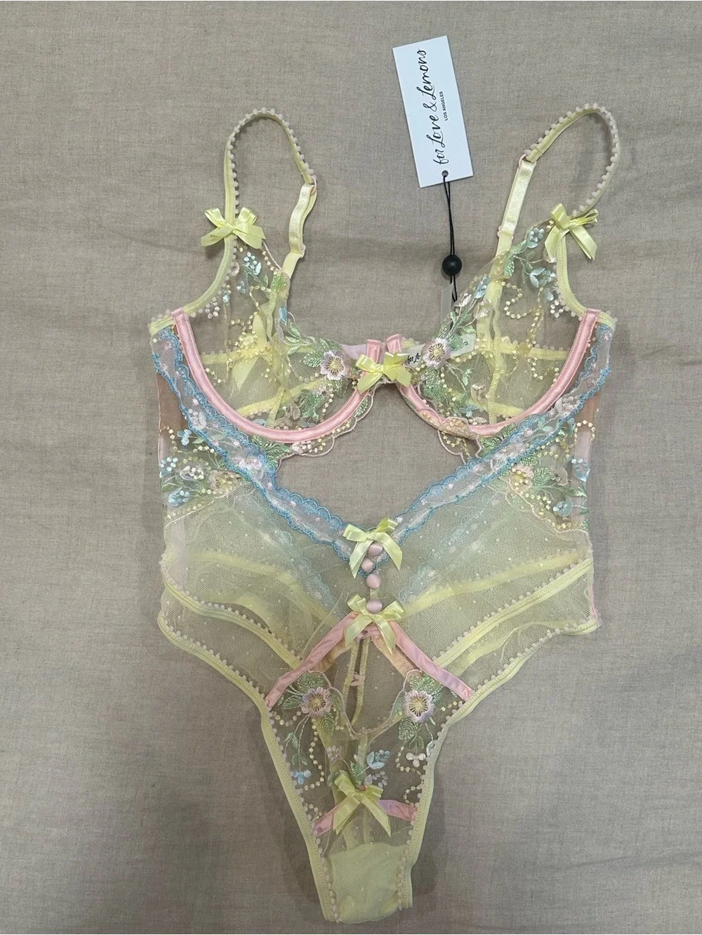 For Love & Lemons - Sunny Teddy Bodysuit
